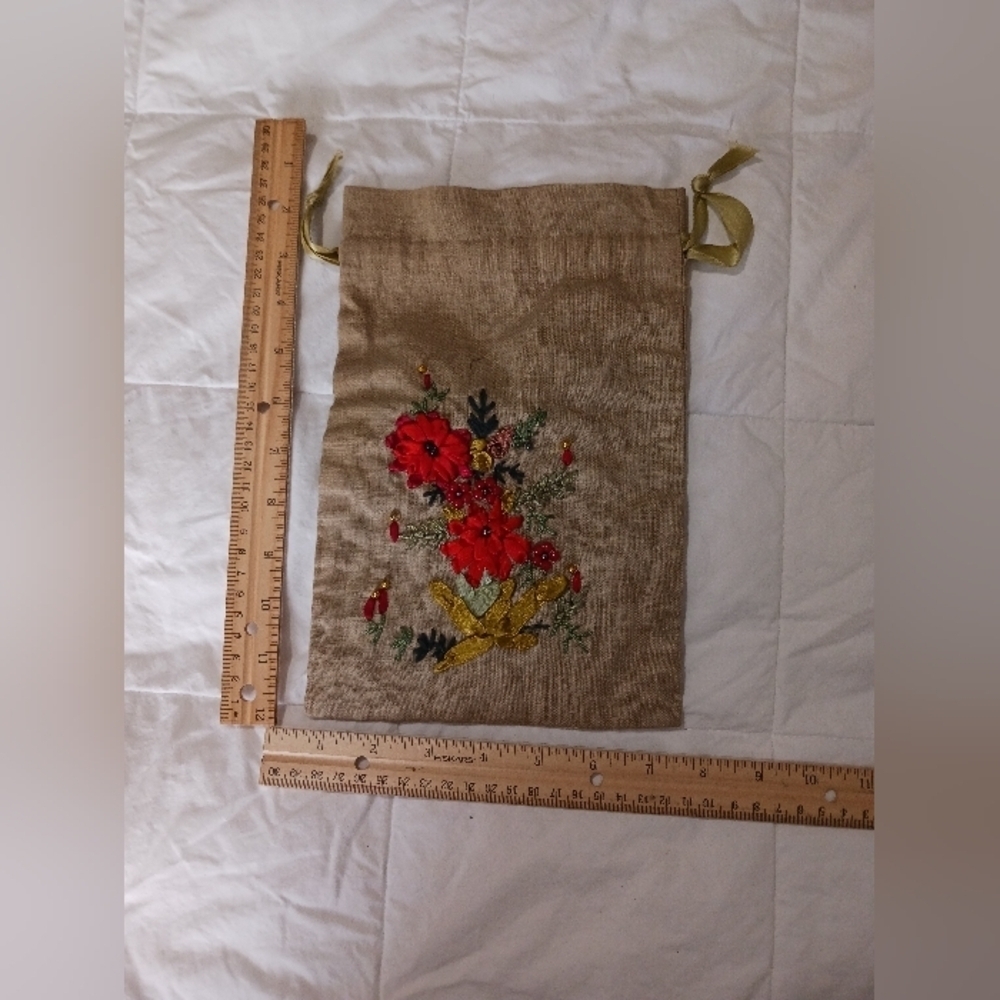 Embroidered Drawstring Bag - Picture 4 of 5